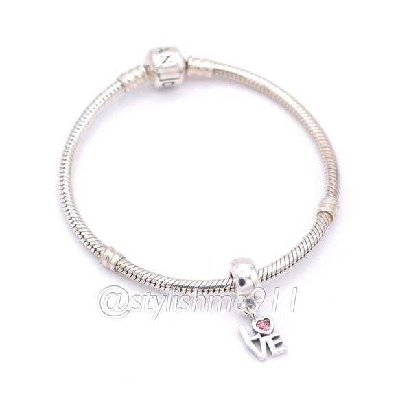 Authentic PANDORA LOVE Dangle -  791253CZS - Picture 5 of 11